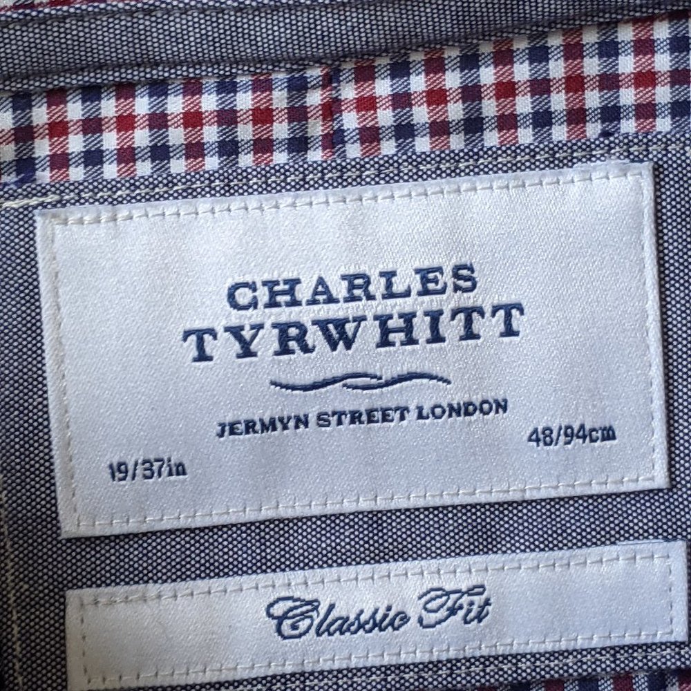 Charles Tyrwhitt Men's Shirt - 19" neck 37" sleeve